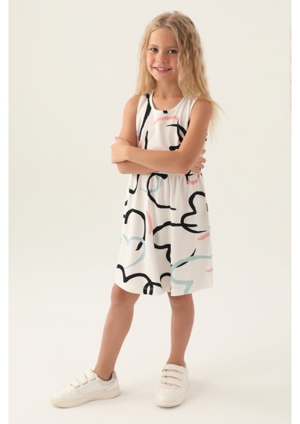 Kız Çocuk Krem Elbise modelleri