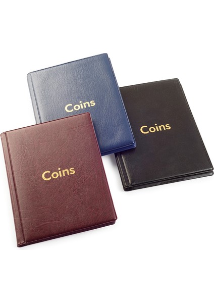 Koleksiyon Market,teksöz Madeni Para ALBÜMÜ,COINS,120 Para Kapasiteli,bordo,teksöz indirimleri
