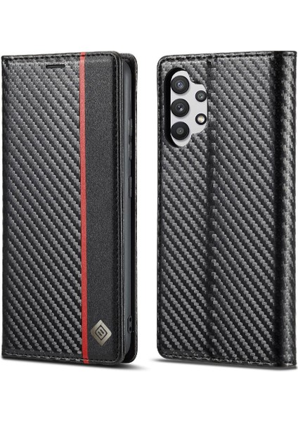 Kart Tutucu Kickstand Tam Koruma ile Samsung Galaxy A32 5g Için Kılıf (Yurt Dışından)