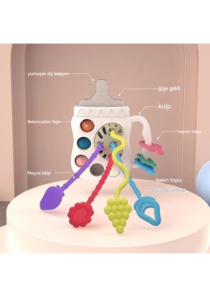 Biberon Çekme Bulmaca Erken Eğitim Parmak Çekme Oyunu (Yurt Dışından)