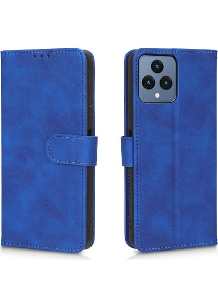 T-Mobile Revvl 6 5g Koruyucu Kapak Deri Folio Flip Case Için Kılıf (Yurt Dışından)