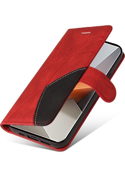 Xiaomi Redmi Not Için Kılıf 13 Pro Artı Kart Yuvası Standı ile Pu Deri (Yurt Dışından) modelleri