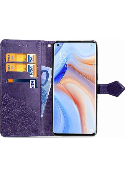 Oppo Oppo 4 Pro 5g Darbeye Deri Kılıf Için Kılıf Zarif Desen (Yurt Dışından)