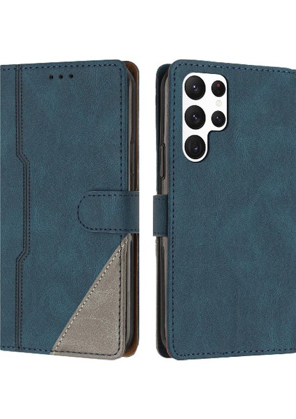 Samsung Galaxy S22 Ultra Cüzdan Pu Deri Handy Standı Kapatma (Yurt Dışından)