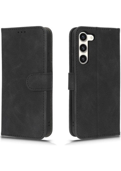 Samsung Galaxy S23 Tam Koruma Kartı Ekleme Deri Folio Için Kılıf (Yurt Dışından)