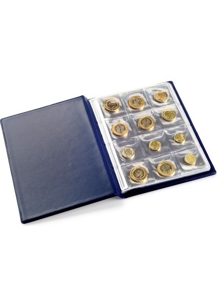 Koleksiyon Market,teksöz Madeni Para ALBÜMÜ,COINS,120 Para Kapasiteli Lacivert indirimleri