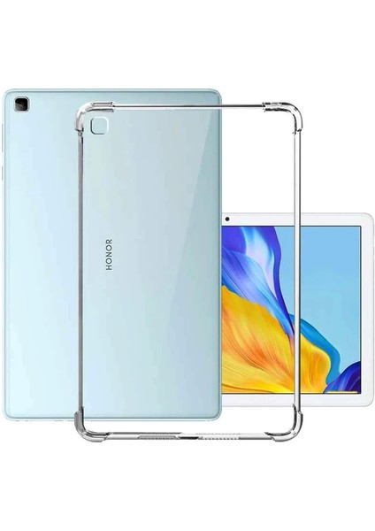 Honor Pad X8 / X8 Lite 10.1 Inç 2022 Uyumlu Shockproof Back Shell Köşe Korumalı Şeffaf Kılıf