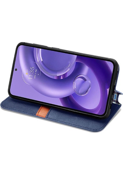 Motorola Moto Kenar 30 Neo Cüzdan Fonksiyonu Için Kılıf Moda Tasarım Flip (Yurt Dışından) modelleri