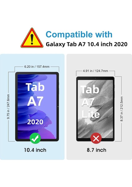 Samsung Galaxy Tab A7 2020 10.4 Inch (SM-T500/SM-T503/SM-T505/SM-T507) Shockproof Silikon Kılıf