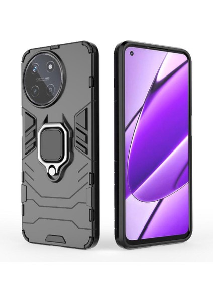 Realme 11 4g Darbeye Dayanıklı Kapak Için Kılıf Kickstand 360 &deg; Dönen Halka Damla (Yurt Dışından)
