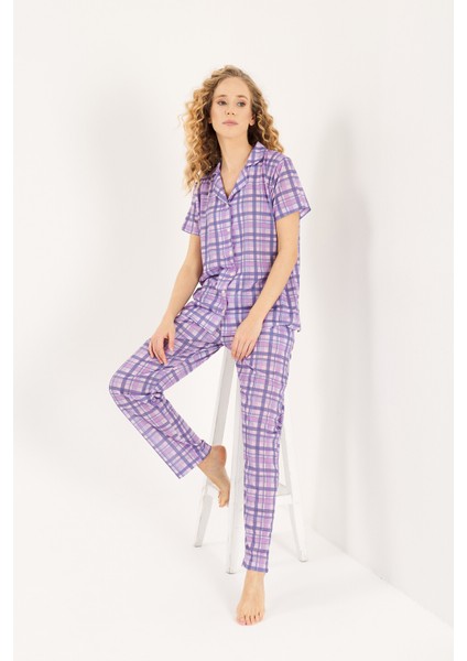 Gömlek Yaka Pamuklu Kadın Pijama Takımı fiyatları