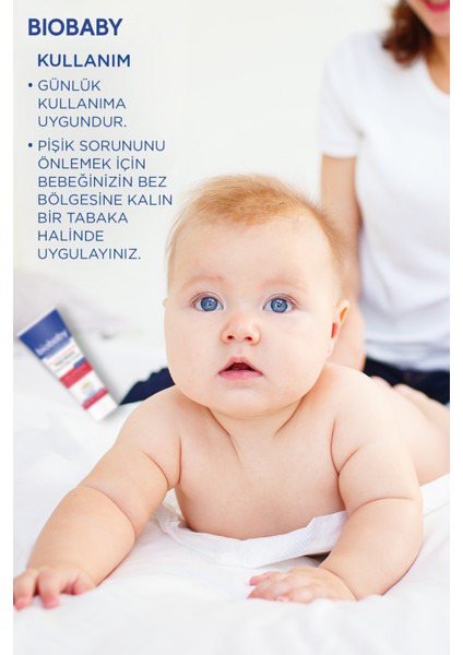 Biobaby Bebek Pişik Kremi %40 Çinko 75 gr - Organik Kır Iğdesi Yağı Ve Zeytinyağı Içerir