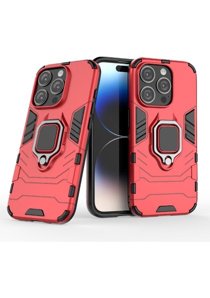 IPhone 15 Için Kılıf Pro Max Kickstand 360 &deg; Dönen Halka Askeri Damla Kapak (Yurt Dışından)