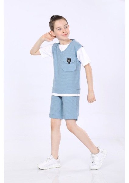 Erkek Çocuk Tişört ve Şort Ikili Takım VF24KMR5103536