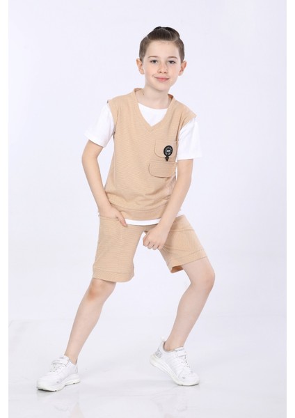 Erkek Çocuk Tişört ve Şort Ikili Takım VF24KMR5103536