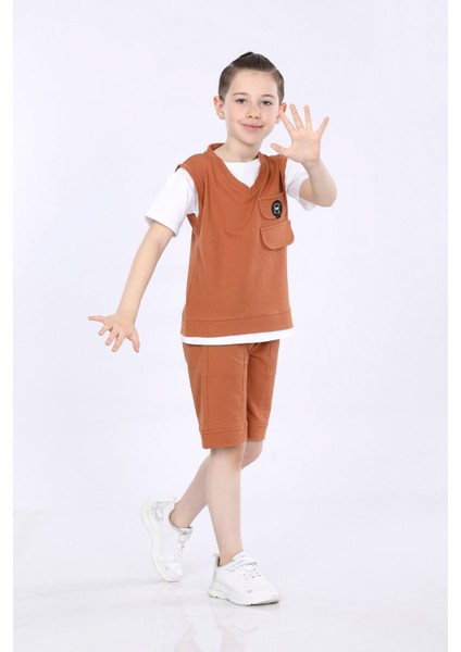 Erkek Çocuk Tişört ve Şort Ikili Takım VF24KMR5103536
