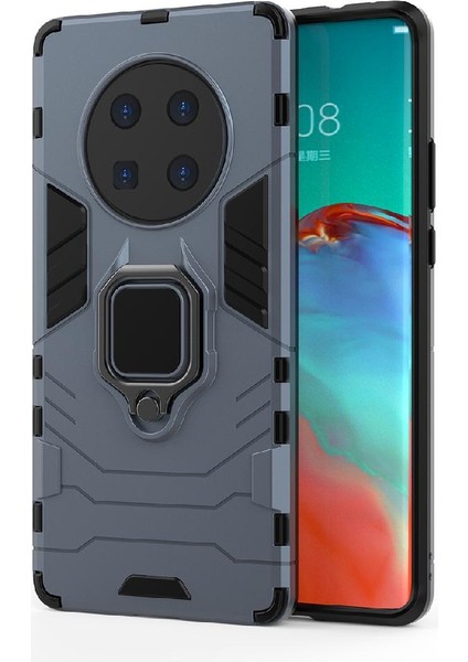 YH Mall Huawei Mate 40 Pro Için Kickstand Askeri Damla Koruma Halkası Kapak (Yurt Dışından)