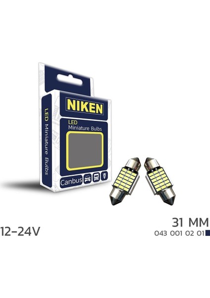 LED Ampul Sofit Canbus LED 31MM 12-24V