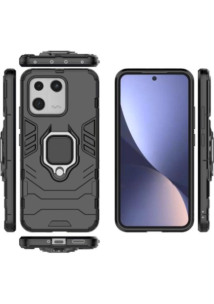 Xiaomi 13 5g Kickstand Darbeye Kapak 360 &deg; Dönen Halka Damla (Yurt Dışından)