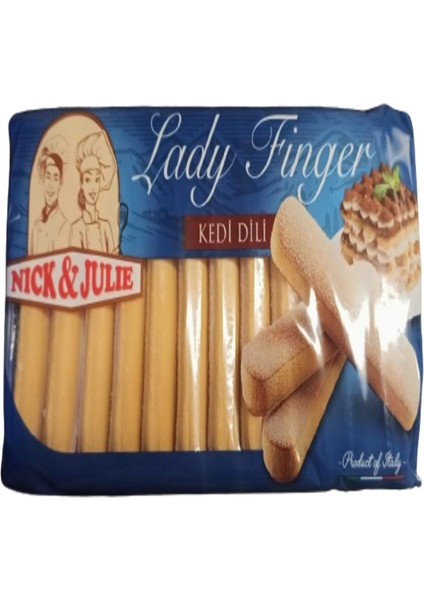 Nick & Julie Nick&julie  Lady Finger Savoiardi Kedi Dili Bisküvi 200 Gr.