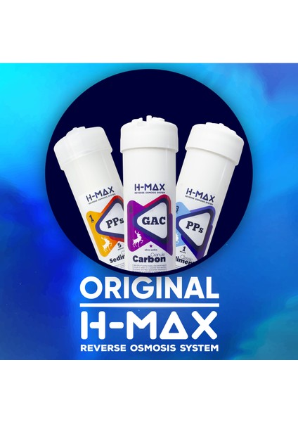 H-Max 13 Aşama Lg Membranlı 12 Litre Çelik Tanklı Mineralli Su Arıtma Cihazı - 0018