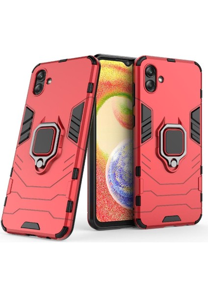 Samsung Galaxy A04 4g Kickstand Darbeye Kapak 360 &deg; Dönen (Yurt Dışından)