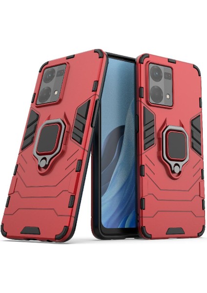 Oppo Case 7 4g Için Kılıf 360 &deg; Dönen Halka Darbeye Kapak Kickstand Damla (Yurt Dışından)