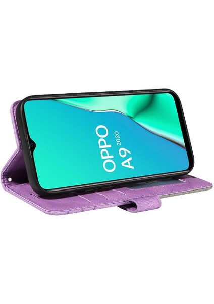 Kart Yuvası Standı Pu ile Oppo A9 2020/A5 2020 Iki Renkli Dikiş Için Kılıf (Yurt Dışından) fiyatları