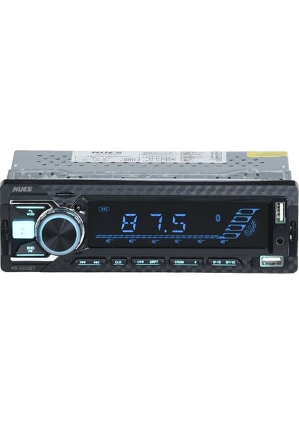 4X60W Rms Çift USB Girişli Bluetooth 'lu 7 Renkli Ekran Oto Radyo Teyp HS-3200 Bt