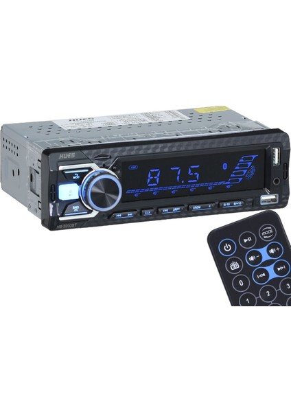 4X60W Rms Çift USB Girişli Bluetooth 'lu 7 Renkli Ekran Oto Radyo Teyp HS-3200 Bt