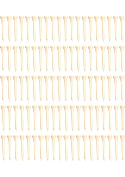 100 Ahşap Golf Golf Tee Kadın Egzersiz 54MM (Yurt Dışından) fiyatları