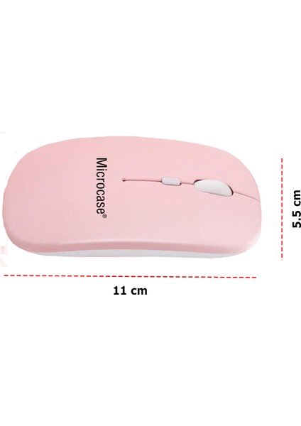 Lenovo Smart Paper ZAC00011TRTablet Çanta+Türkçe Bluetooth Klavye +Mouse+ Standı - Pembe