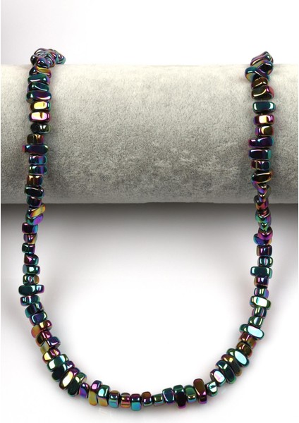 Renkli Hematit Dizi 4 x 8 mm Kırık Model Kesim fiyatları