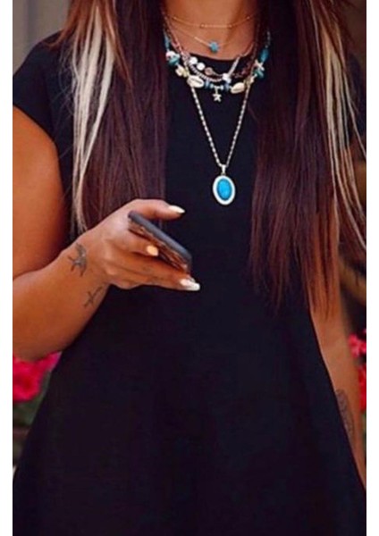 Kadın Kısa Kollu Asimetrik Viskon Bluz fiyatları