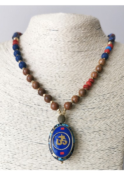 Özel Tasarım Ohm Sembol Etnik Kadın Kolye