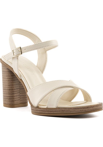 Carmona Topuklu Sandalet - Ekru fiyatları