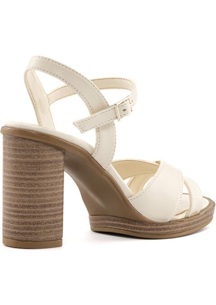 Carmona Topuklu Sandalet - Ekru modelleri