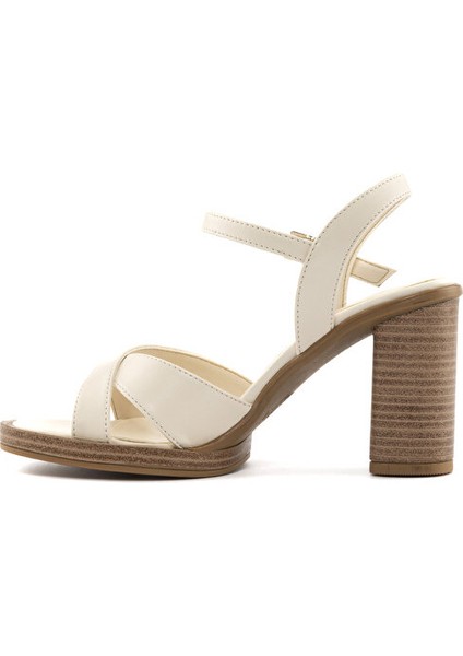 Carmona Topuklu Sandalet - Ekru fırsatları