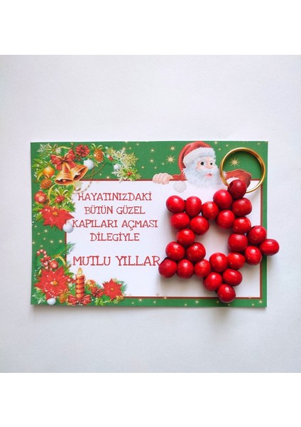 10 Adet Yılbası Hediyesi Yıldız Anahtarlık.