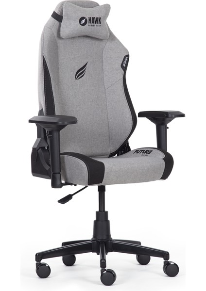 Hawk Gaming Chair Future Gray Mini Kumaş Oyuncu Koltuğu