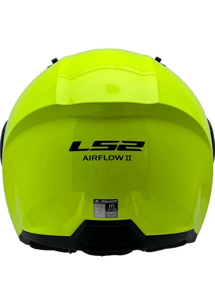 Aırflow 2 Neon Sarı Kask Siyah Cam