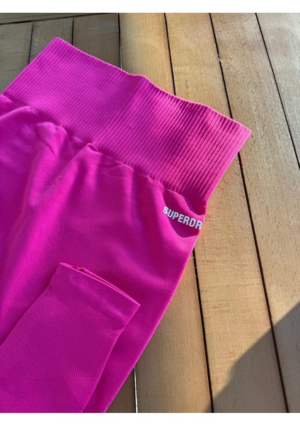 Superdry Seamless Pembe Tayt