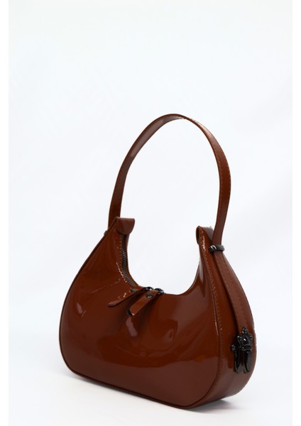 Kadın Rugan Deri Baget Cherry Bag Kol Çantası modelleri