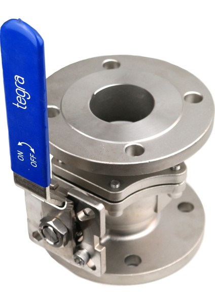 Paslanmaz 2 Parçalı Flanşlı Küresel Vana - 316