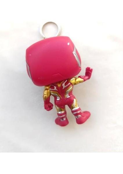 Iron Man Funko Pop Figür Anahtarlık Çanta Süsü Karakter Figür Oyuncak 9 cm