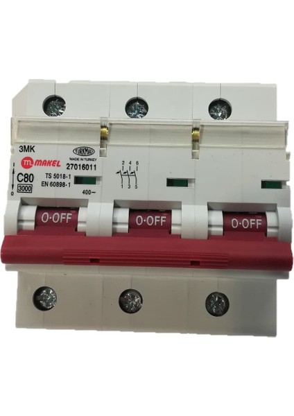 C3X80A 3Ka Otomatik Sigorta