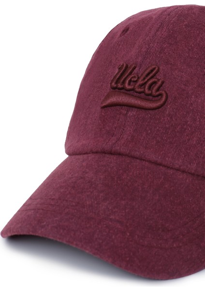 Fortuno Bordo Baseball Cap Nakışlı Unisex Şapka