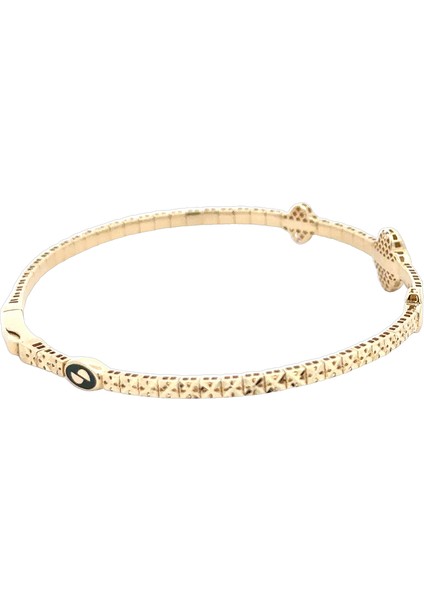 Farklı Tasarım Şık Vk Tarzı Yeşil Altın Kelepçe Bileklik fırsatları