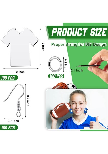 100 Adet Süblimasyon Boşlukları Gömlek Süblimasyon Küpe Boşlukları Süblimasyon Süsler Süblimasyon Takı Boşlukları (Yurt Dışından) fırsatları