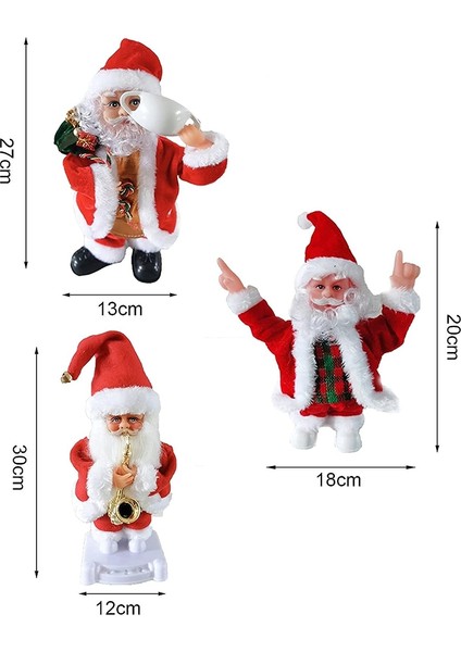 Noel Bebek Oyuncak Elektrikli Kalça Sallayarak Pazen Dans Noel Noel Baba Oyuncak Çocuklar Için C (Yurt Dışından)